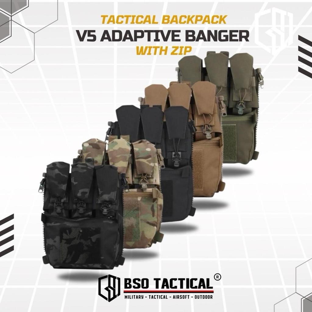 Tas Belakang FCPC Style V5 Back Back Panel Adaptation Banger Pouch Backpack ZIP