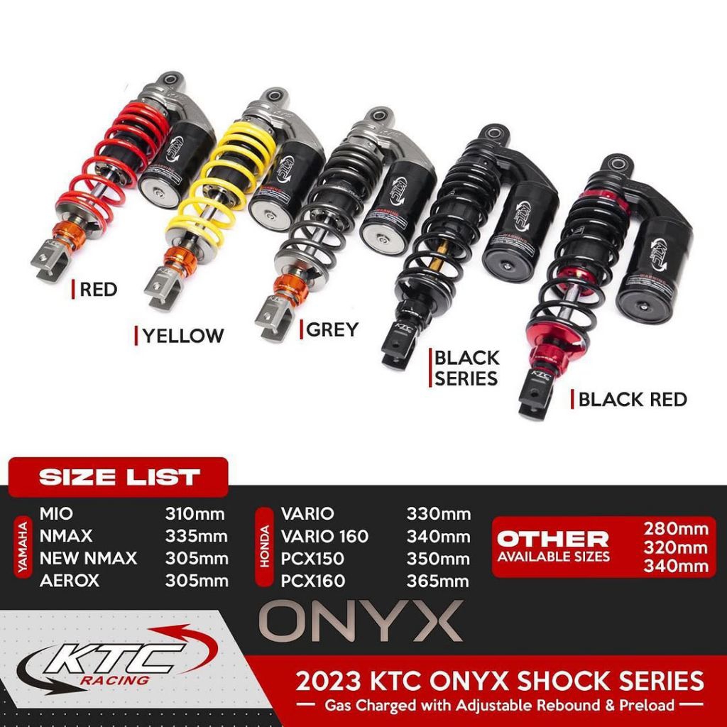 SHOCKBREAKER TABUNG KTC ONYX 280MM - JUPITER Z VEGA F1ZR