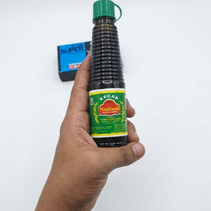 Nasional Kecap Asin JBS FLAT 12 700gram -Kemasan Praktis Halal Bisa COD Free Box