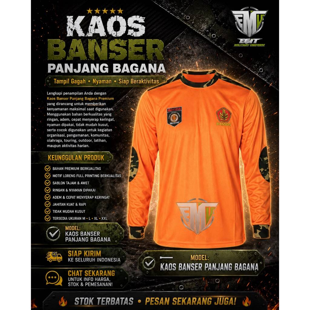 KAOS BANSER BAGANA PANJANG