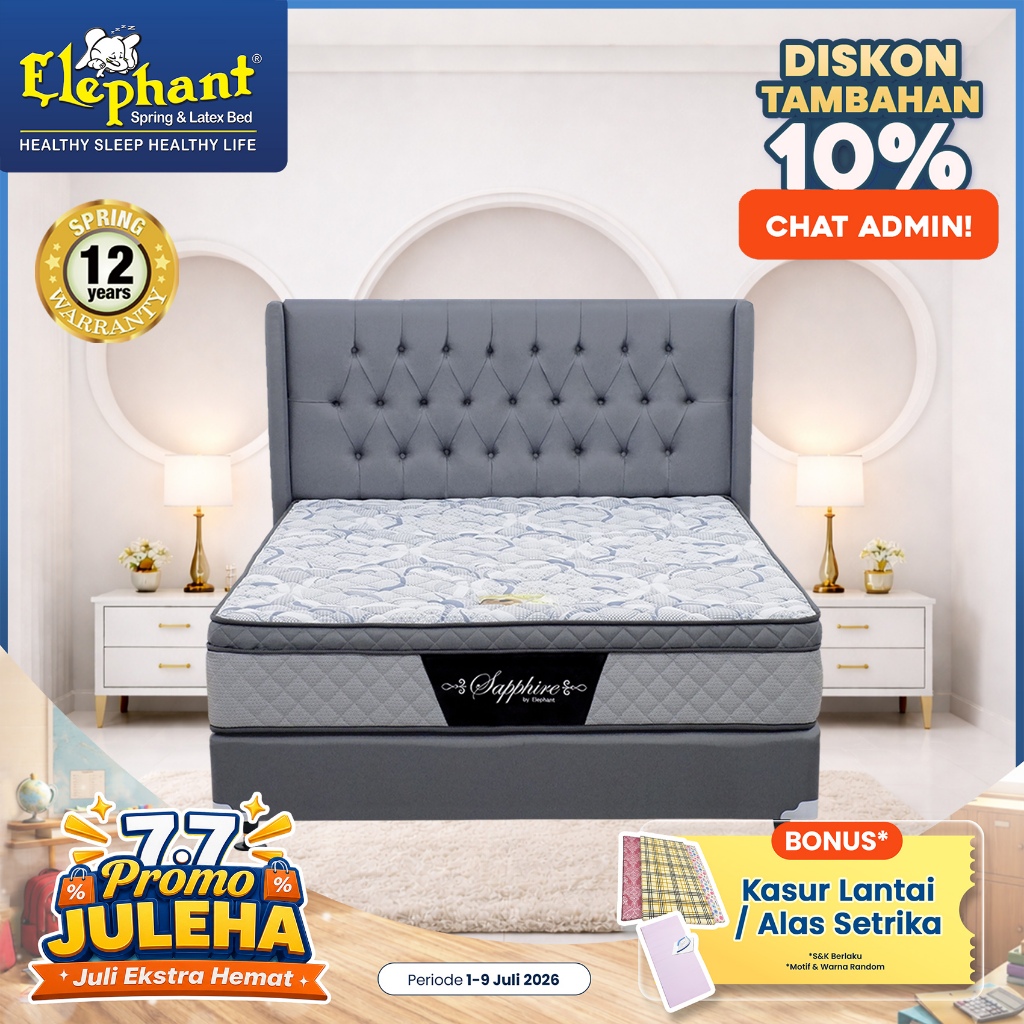 Set Springbed Saphire Elephant / Kasur Springbed Komplit