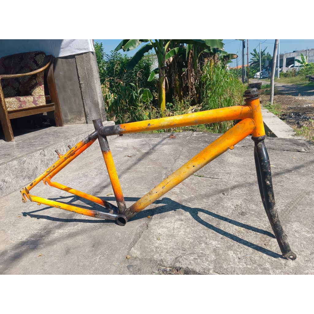 frame fork Polygon monarch jadul, size 26-16 sesuai foto