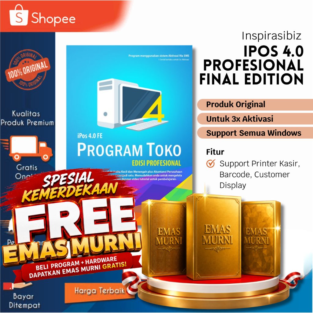 Program Kasir Toko IPOS 4 FE | Program Kasir IPOS 4 FE | Program Kasir Toko Sembako | Program Toko I