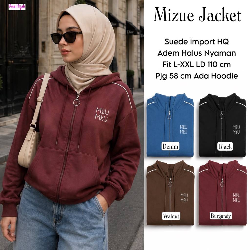 SERBA JACKET JACKET JEANS WANITA BY ANA HIJAB | MUTIA • DUST • ALEXA • UNIQLO • JOVELIN • SABRINA • 