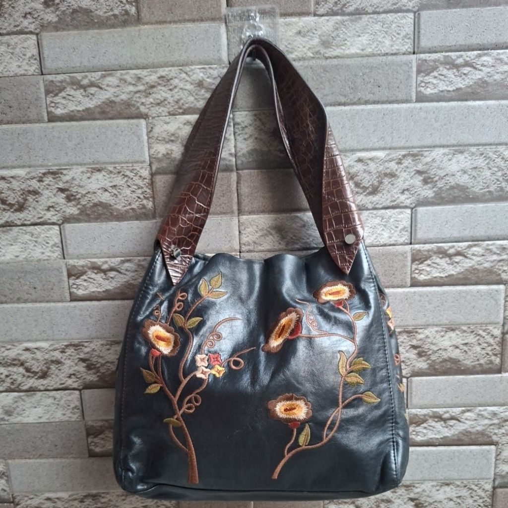 TACT Tas Hobo/Shoulder Unik Tas Kulit Sapi Asli