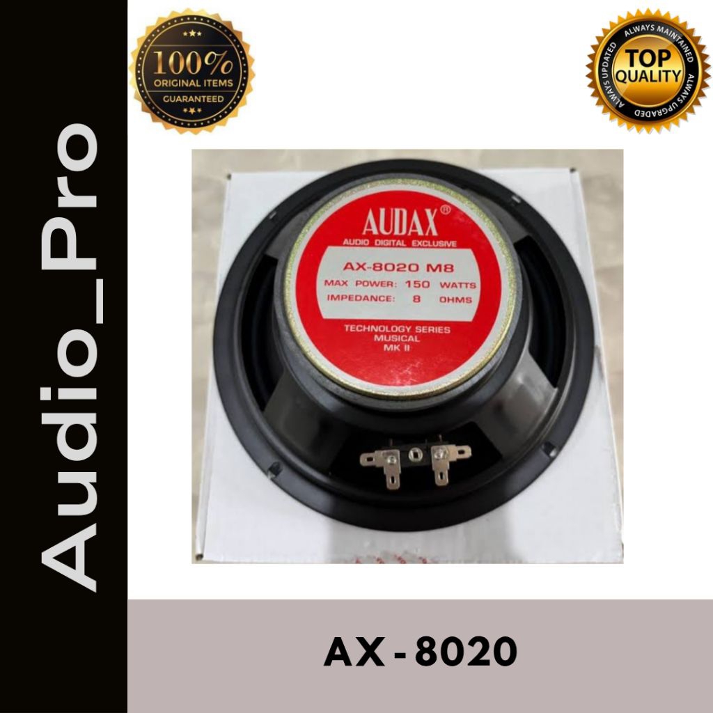 Speaker Audax 8 Inch Full Range Audax AX-8020 MB Speaker Audax AX8020 | AX 8020