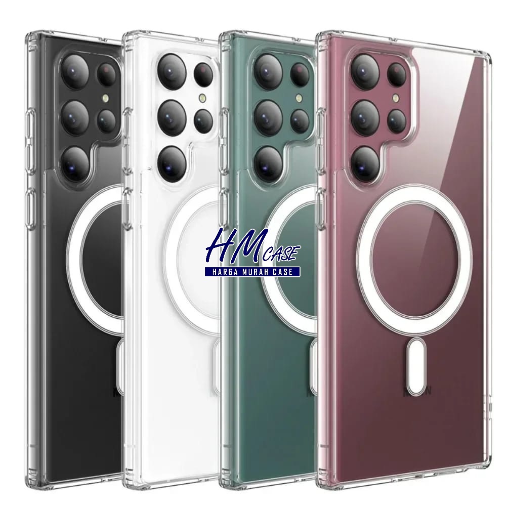 Case Magsafe Magnetic wireless Charging Case Samsung A27 5G A23 4G A23 5G Casing Magnetic Clear Mags