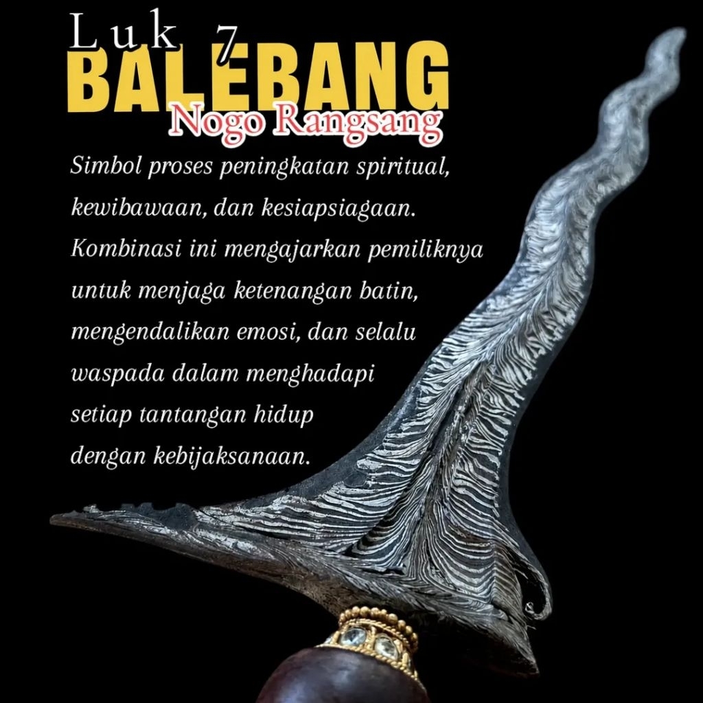Dhapur Balebang Luk 7 Pamor Miring Istimewa