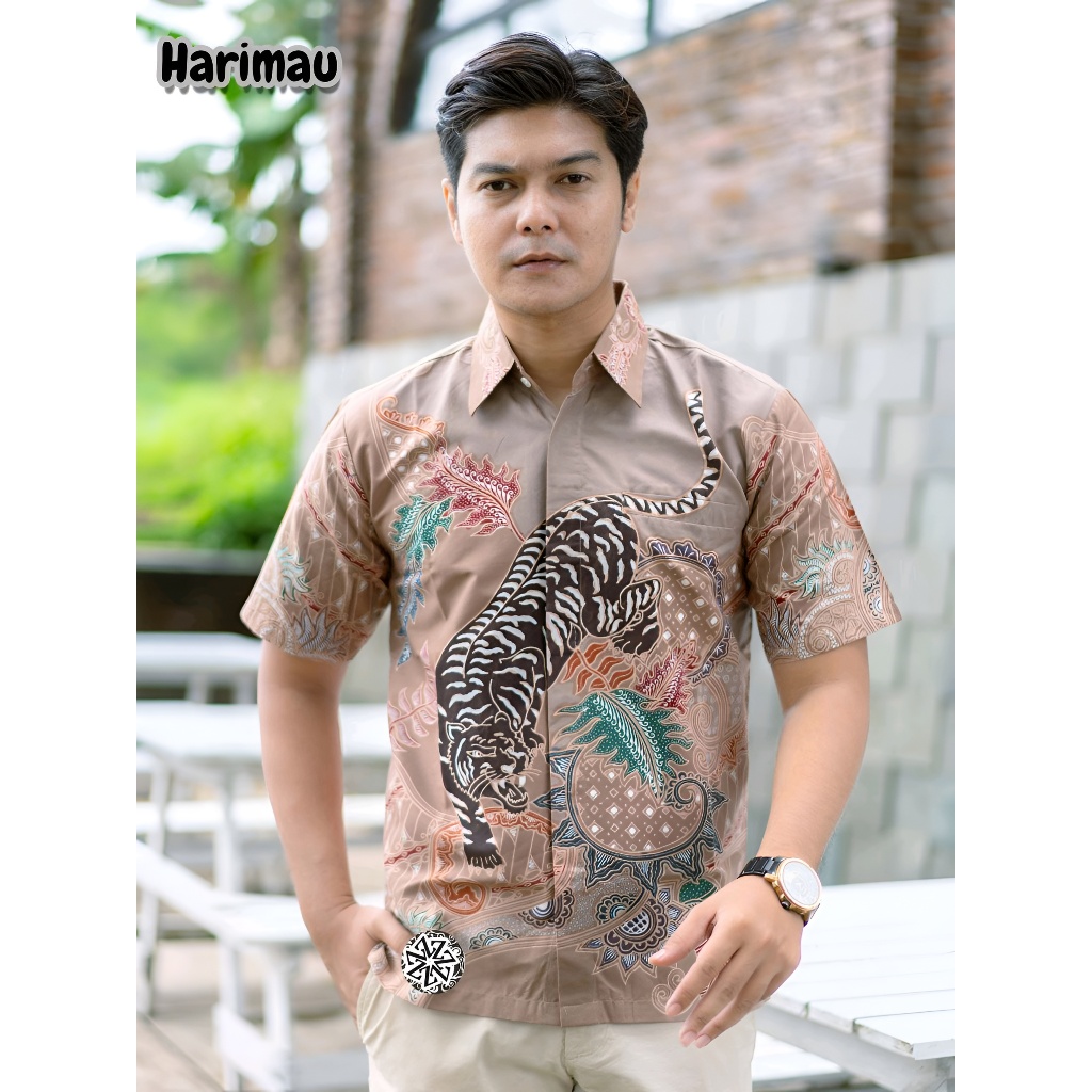 Kemeja Batik Tulis Handmade Lengan Pendek Premium Formal & Casual Size S-XXL Bahan Katun Primissima 