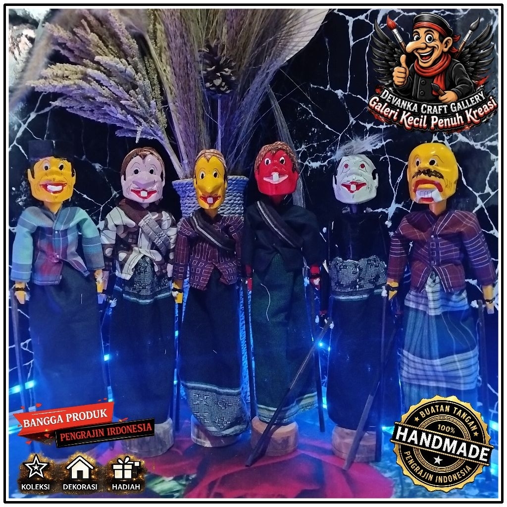 Wayang Golek Mini Tinggi ±30 cm