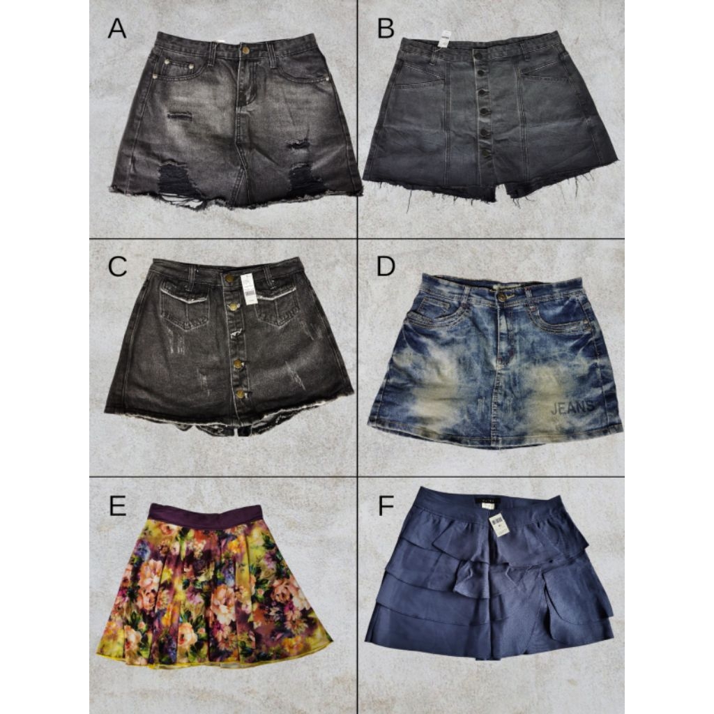 preloved rok //rok mini//mini skirt//rok pendek//rok span//rok jeans