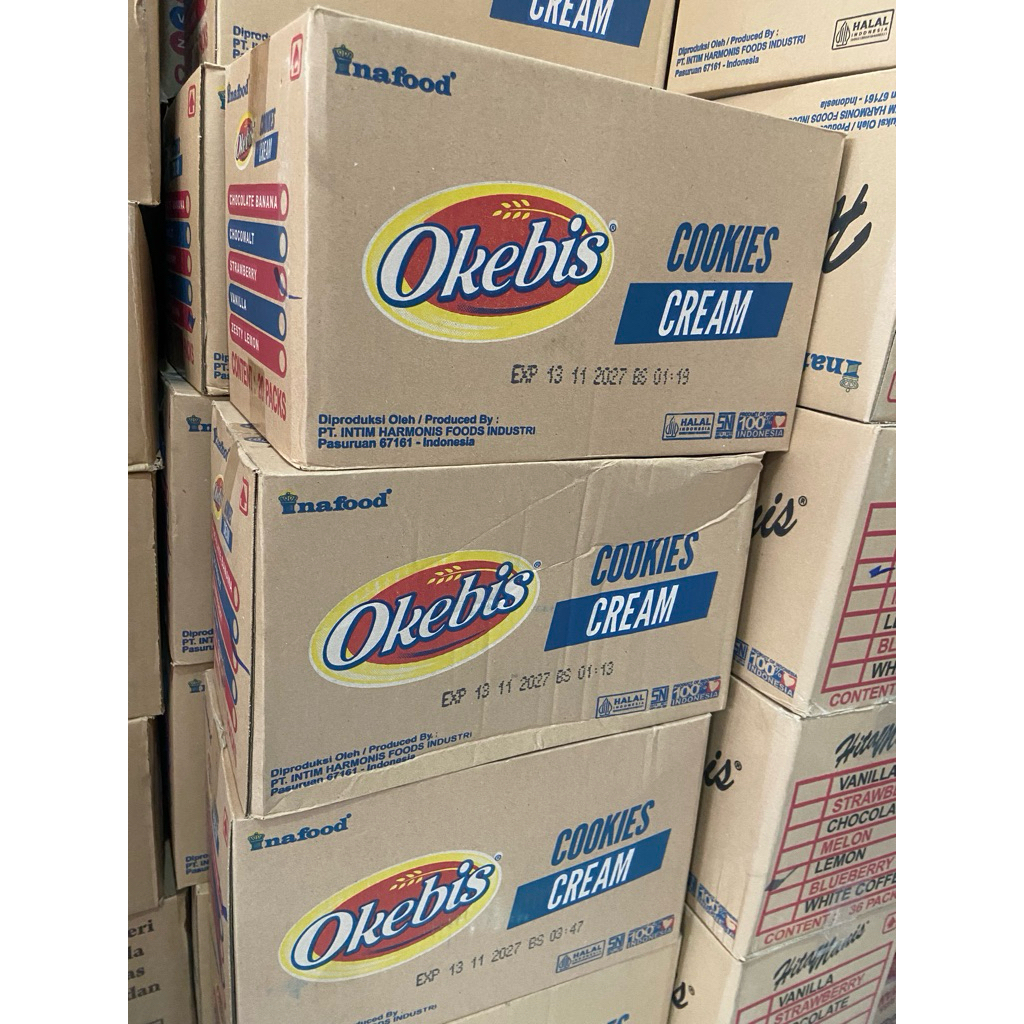 OKEBIS COOKIES CREAM - Isi 4 Pack