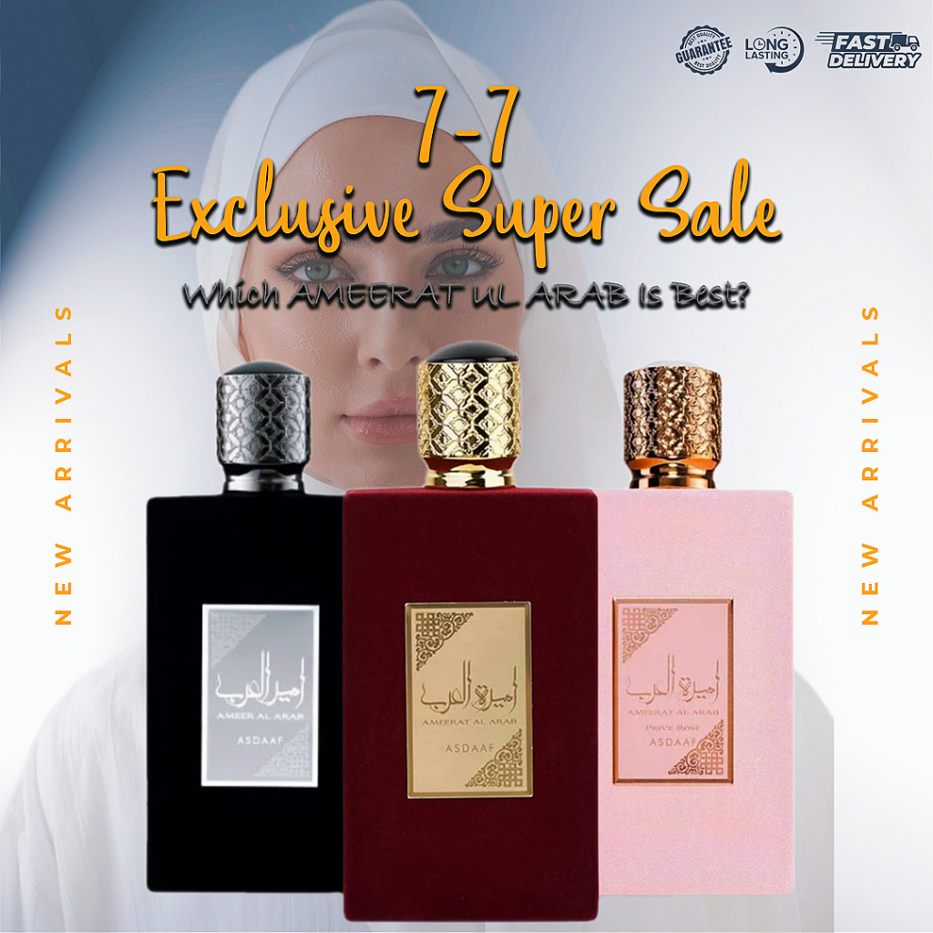 Ameerat Al Arab Asdaaf Perfume Prive Rose | Red Velvet | Black Parfum Arab