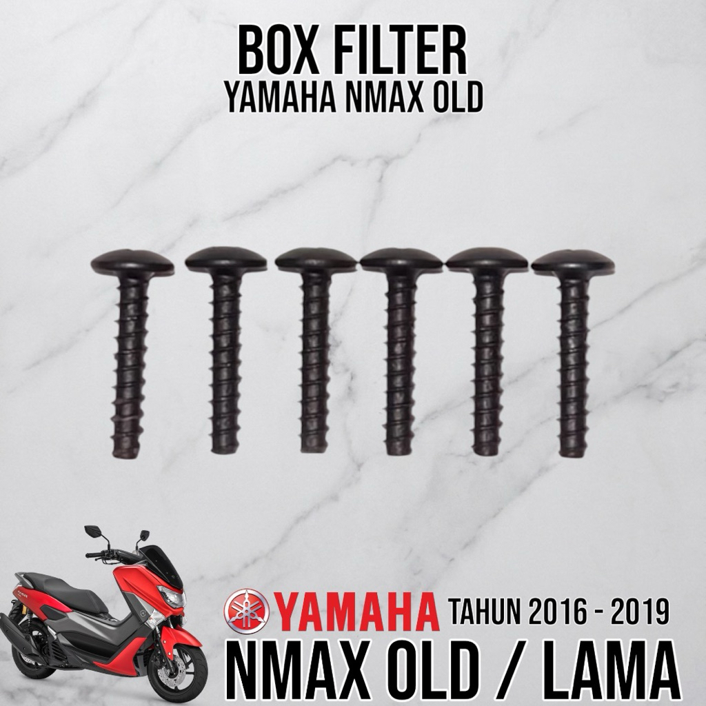 Baut Box Filter Yamaha Nmax Old / Lama Tahun 2016-2019 Lengkap - Kicutmotor