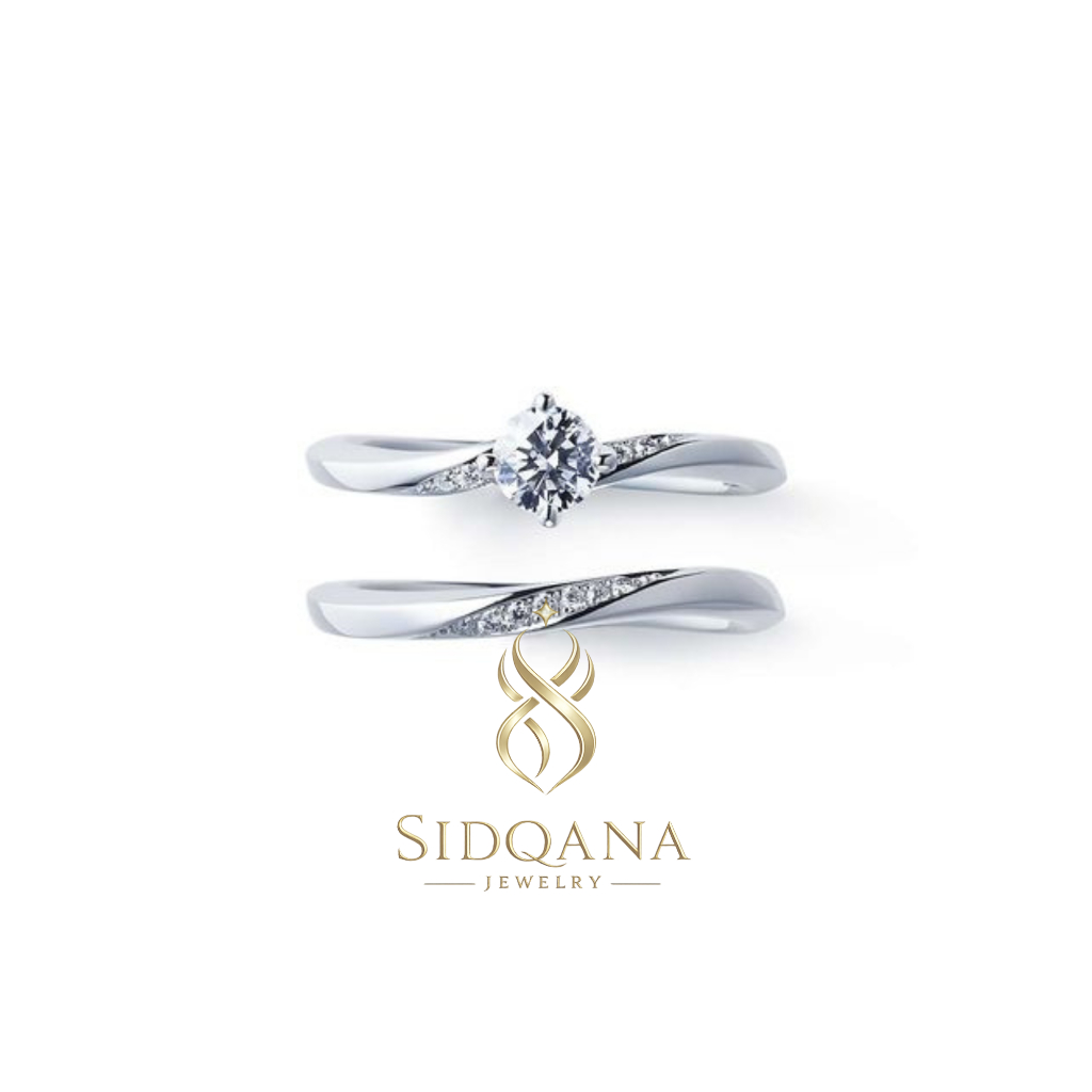 Sidqana Jewelry - Cincin Couple Silver Perak Murni - Couple Ring