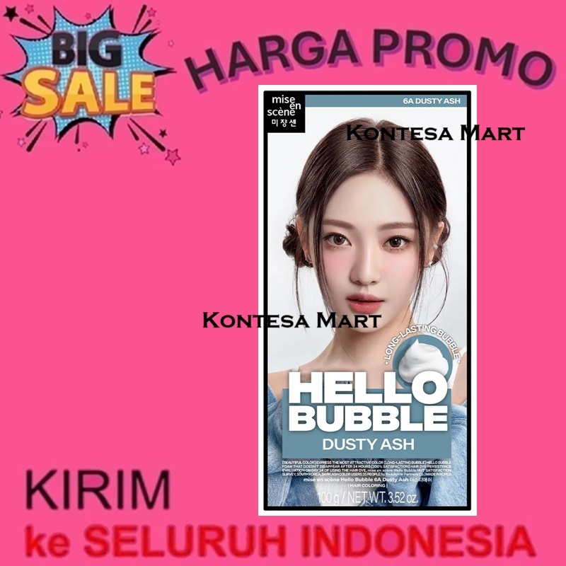 Mise En Scene Hello Bubble Dusty Ash Foam Hair Color Pewarna Rambut Cat Semir Helo Colors Colour