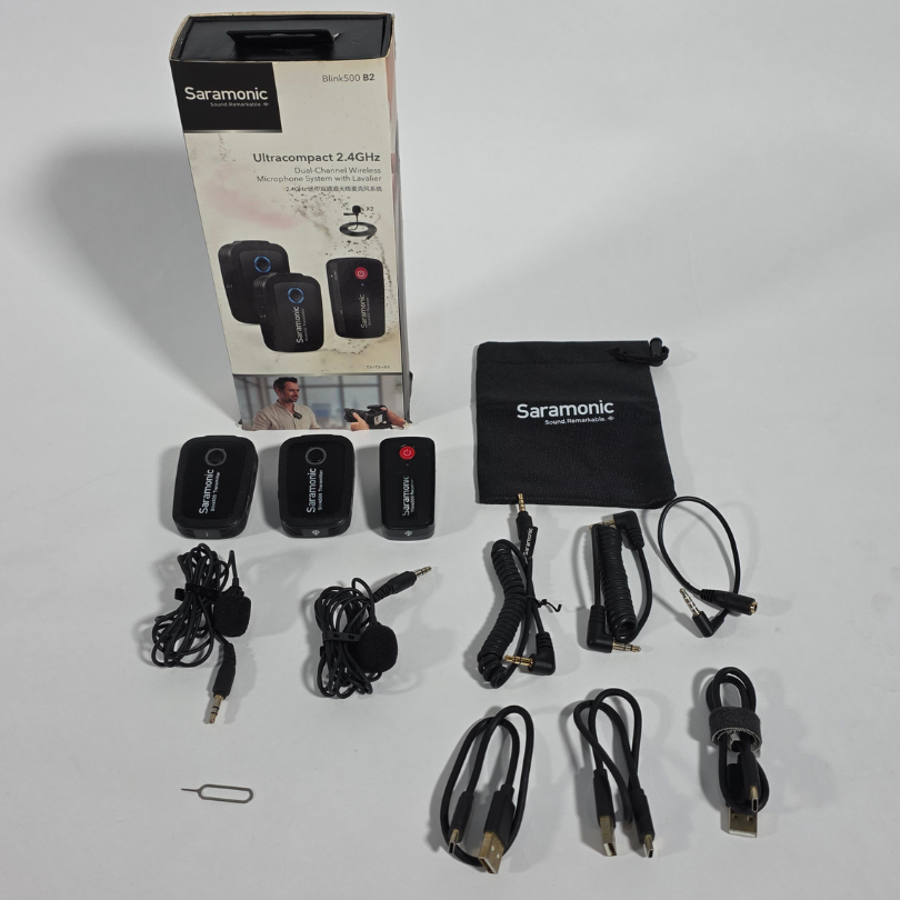 Saramonic Blink 500 B2 Wireless Lavalier Microphone | Dual Wireless Mic Clip On Mic Kamera 2.4GHz La