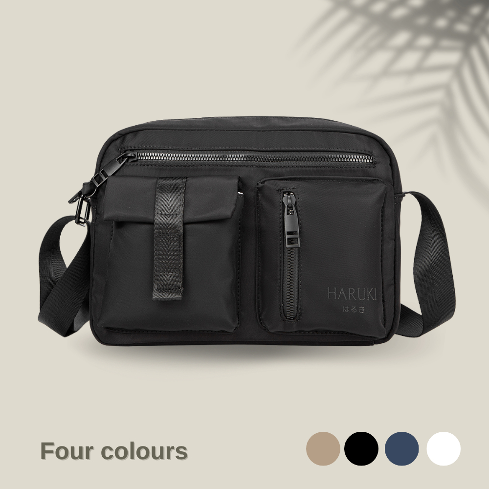 Haruki Tas Selempang Savvy - Sling Bag Tas Wanita Shoulder Bag Tas Outdoor Black - By Navy Club