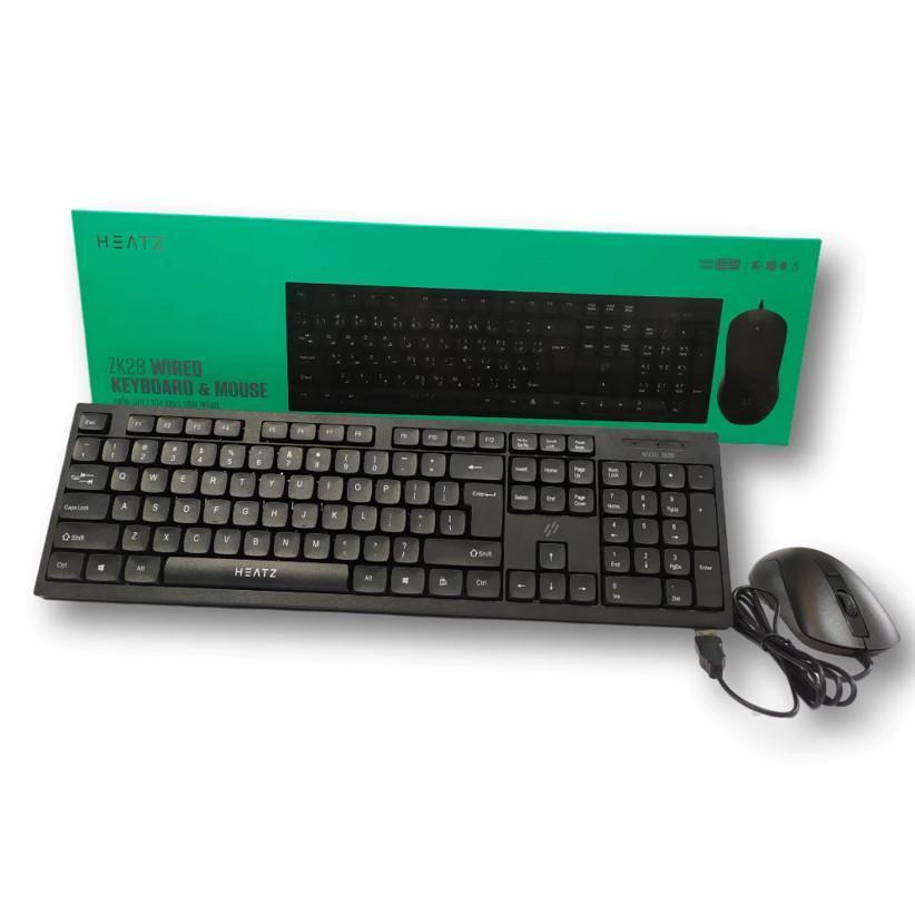 HEATZ Jual Paket hemat Mouse dan Keyboard Model Heatz ZK28 USB