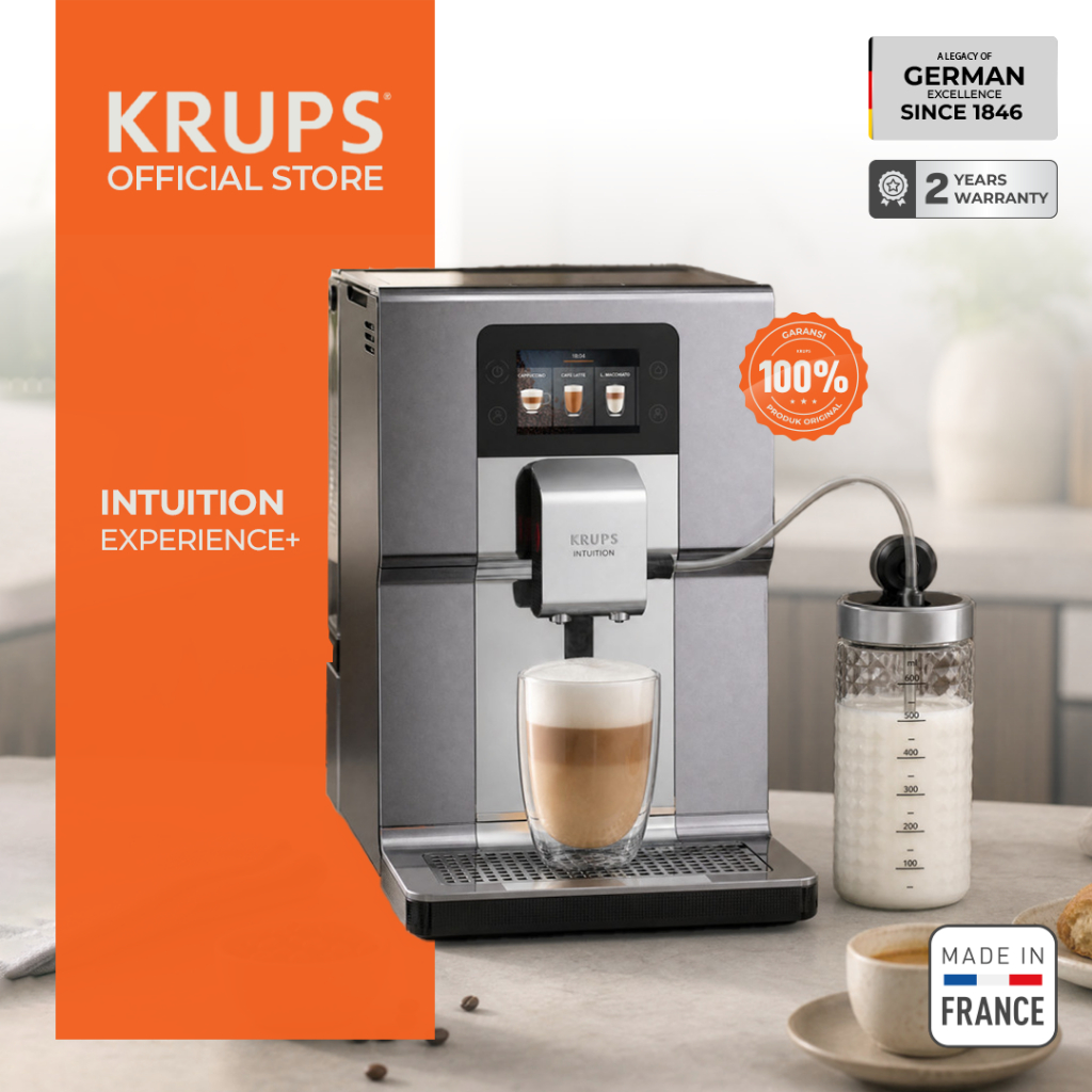 KRUPS Intuition Experience+ Fully Automatic Espresso Coffee Machine - Mesin Kopi Otomatis
