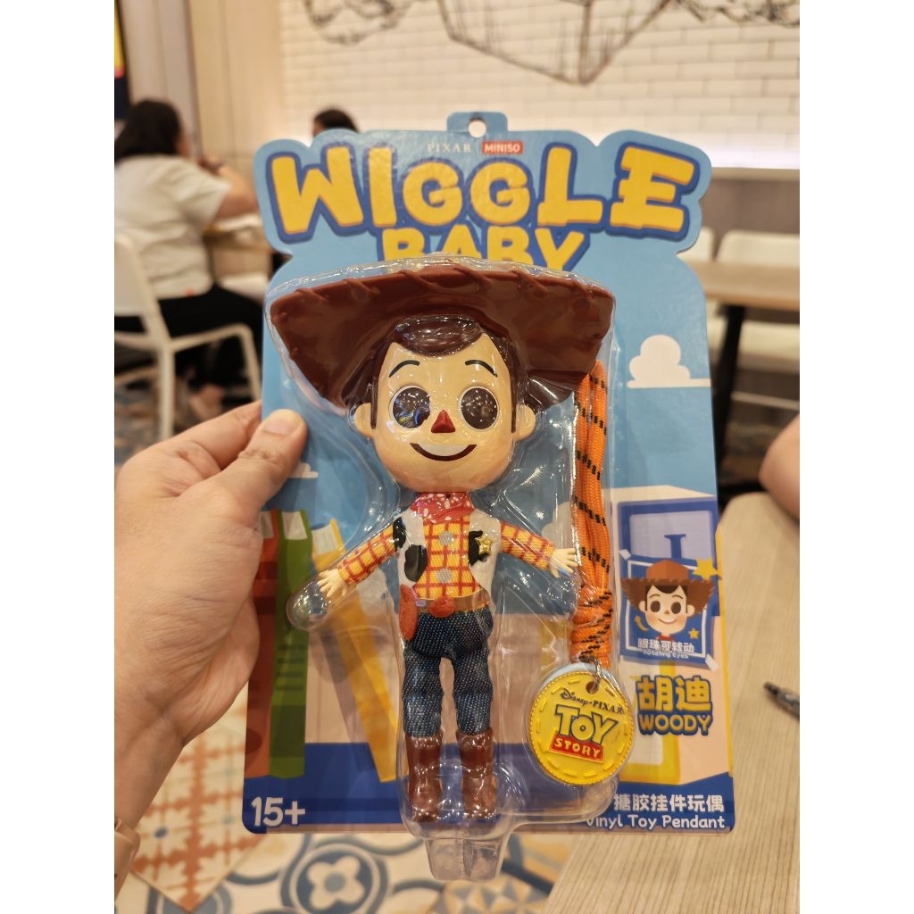 Toy Story x Miniso Wiggle Baby Vinyl Toy Pendant - Woody