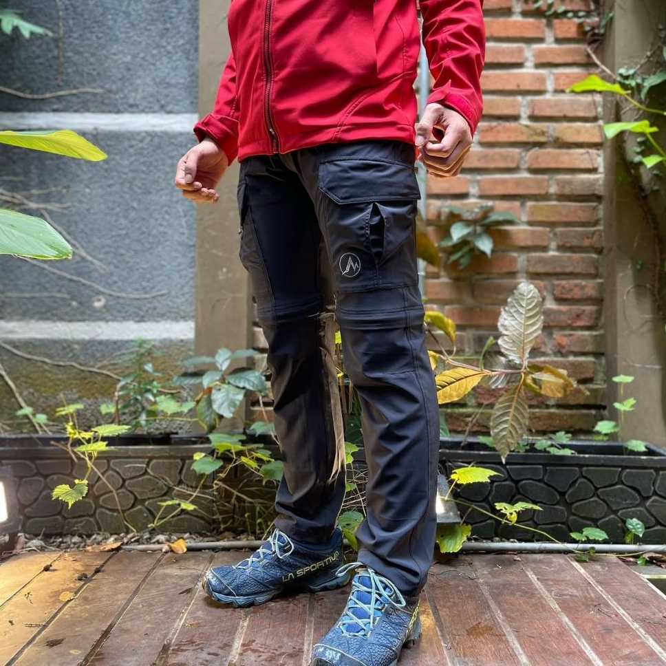 MONTE EQUIPMENT - Celana Gunung Celana Panjang Pendek Outdoor Celana Hiking Pria Wanita - SAGARA CAR