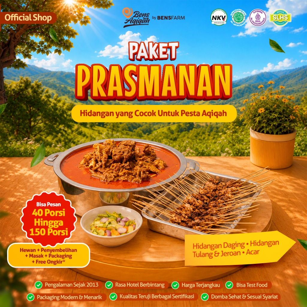 Bens Farm - Paket prasmanan aqiqah