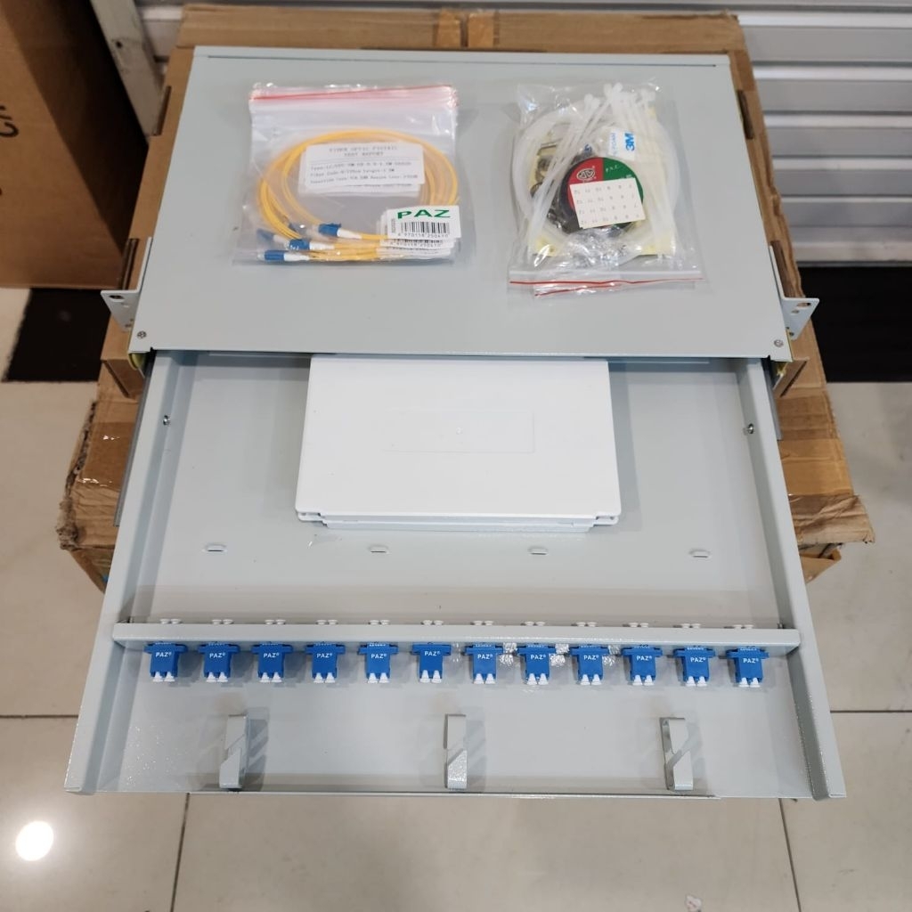 otb 12 core LC PAZ lengkap pigtail ori PAZ