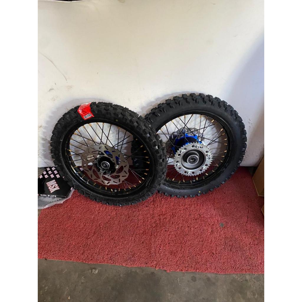 Wheelset velg Roda Trabas/Trails Set Velg RBT CRF 150L Velg Rossi Ring 17 Ban Kenda Trabas Bonus Pir