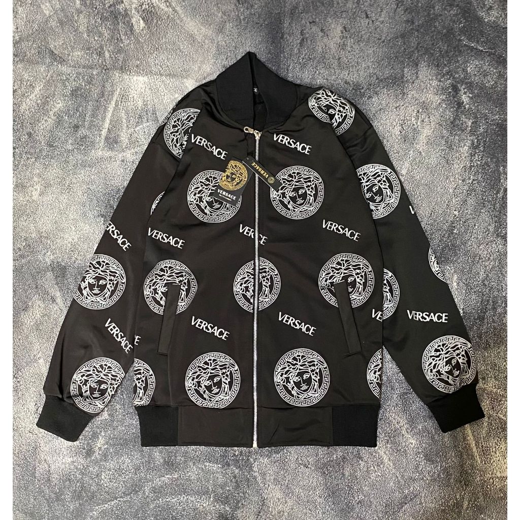 JAKET TRACTOP VERSACE PULLFRINT PREMIUM FULLTAG