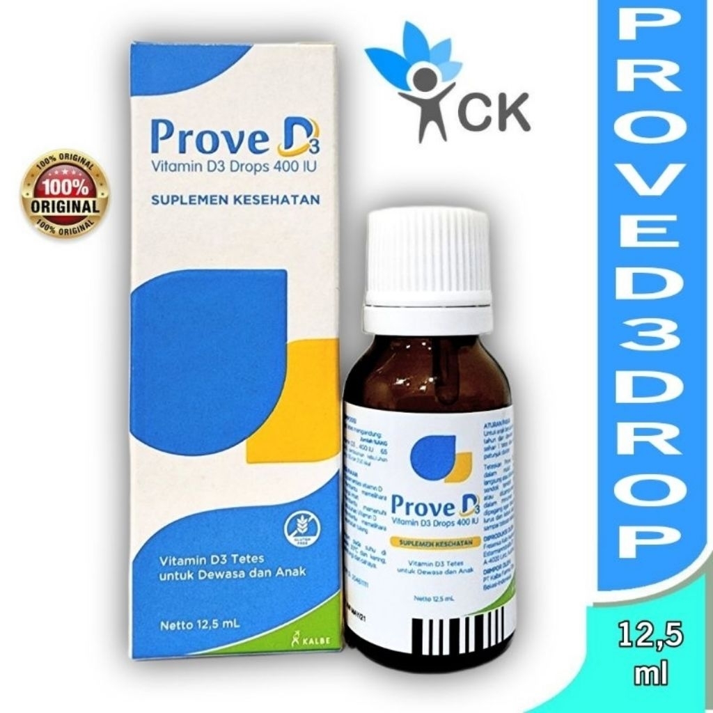 PROVE D3 DROPS Vitamin D3 Tetes Vitamin Anak/Suplemen Vitamin D Anak Herbal BPOM