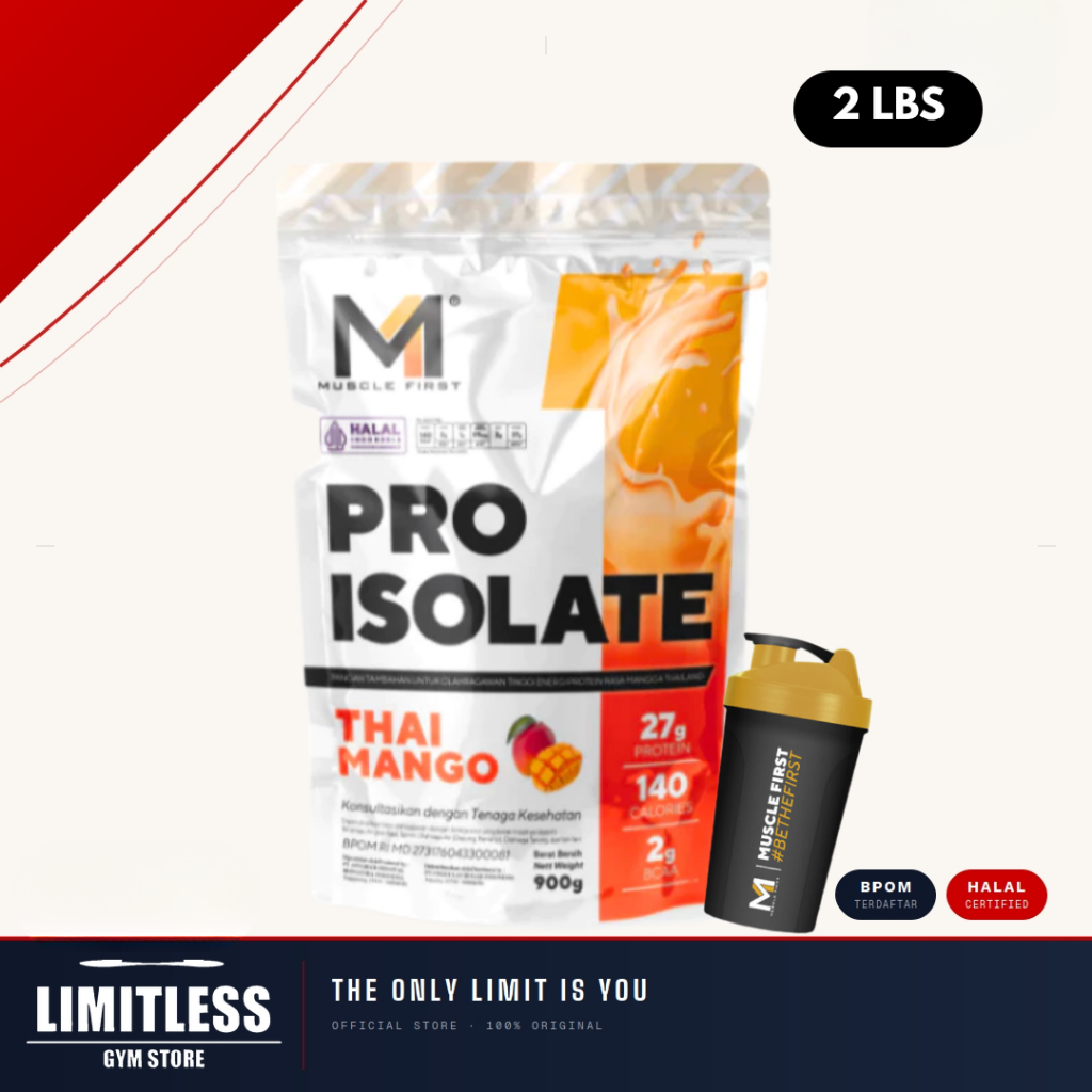 Muscle First PRO ISOLATE 2 lbs Susu Suplemen Untuk Cutting BPOM HALAL