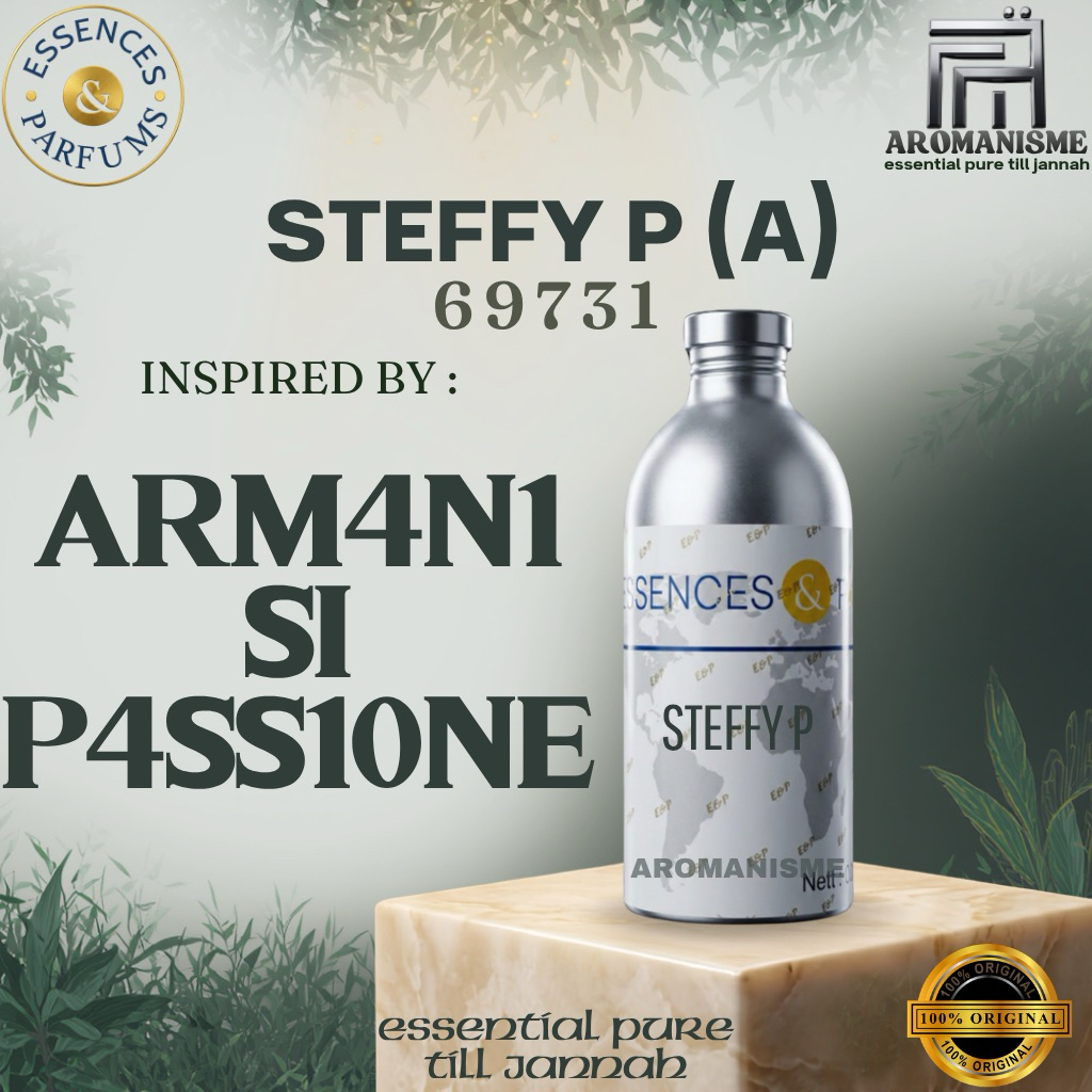 BIBIT PARFUM ARM4N1 SI P4SS1ONE ESSENCES STEFFY P GRADE A SEGEL 500GRAM