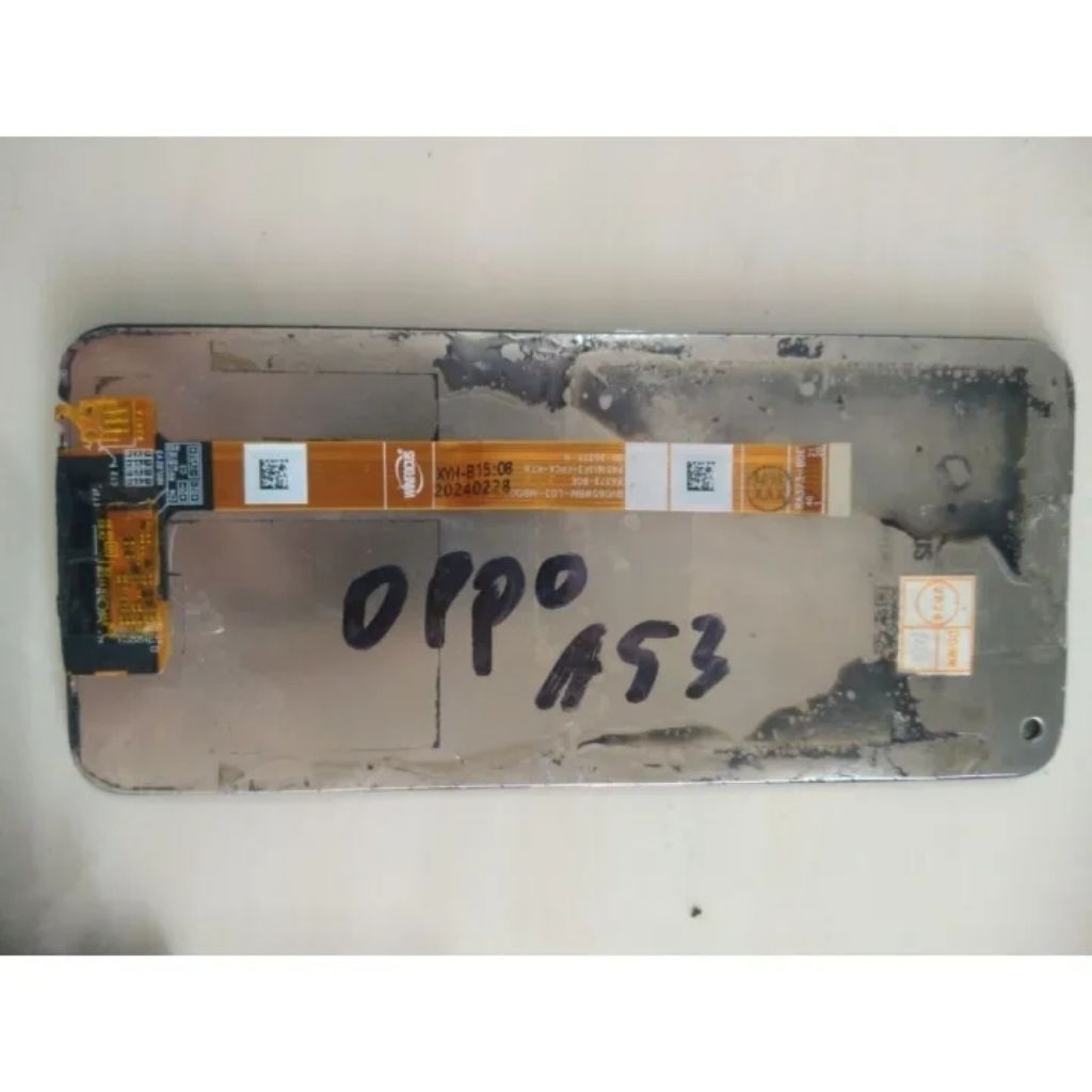 LCD TC Hp Oppo A53 Cph2127 kondisi Lcd Sedaw cabutan normal OK