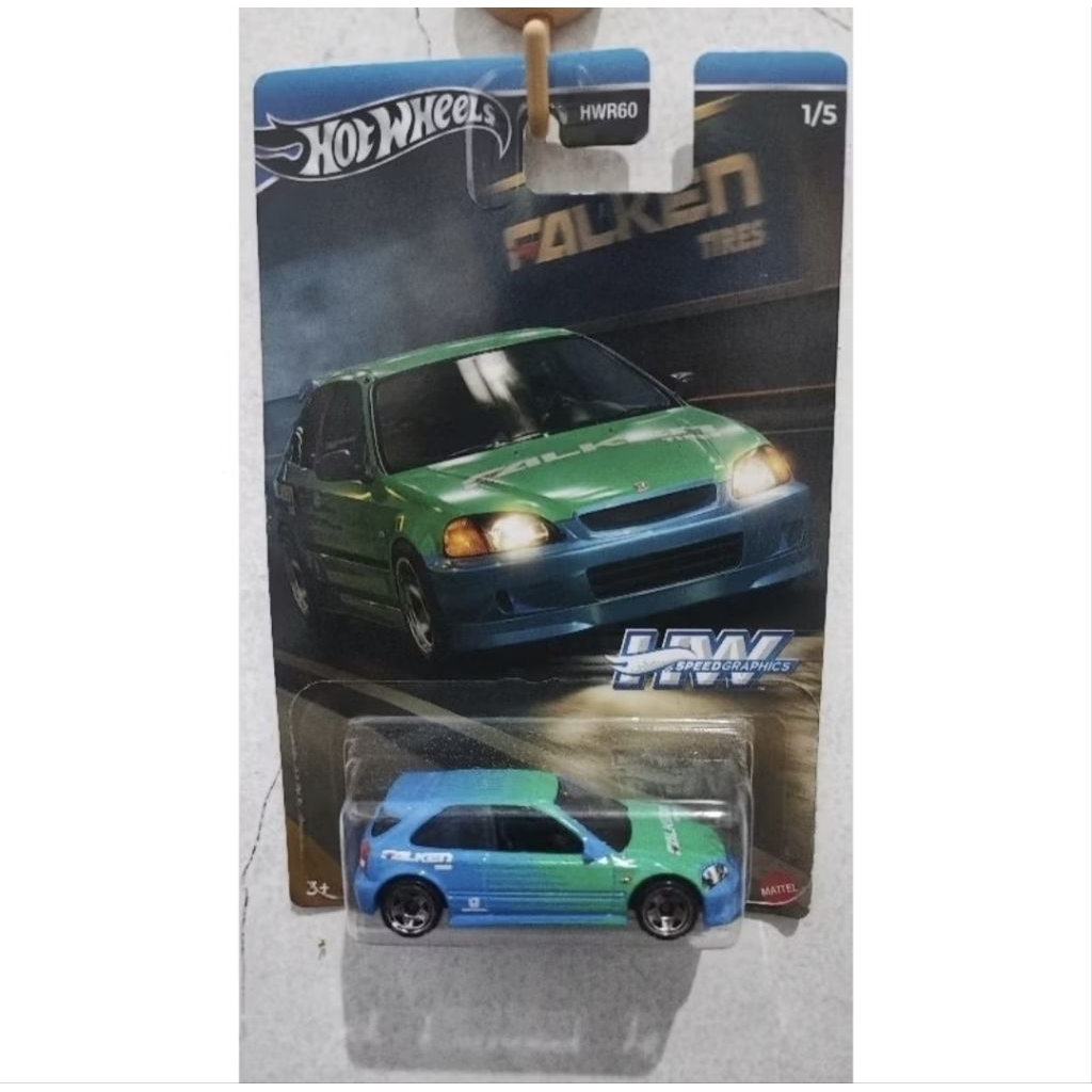 HOT WHEELS FALKEN CIVIC EG