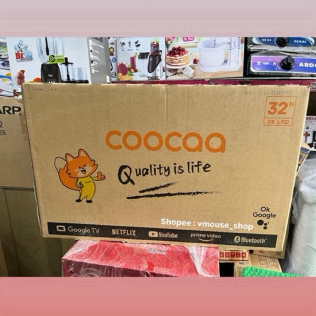 TV GOOGLE SMART COOCAA 32Z66 - ANDROID TV COOCAA 32 INCH - TV COOCAA ANDROID GOOGLE SMART TV - TV LE