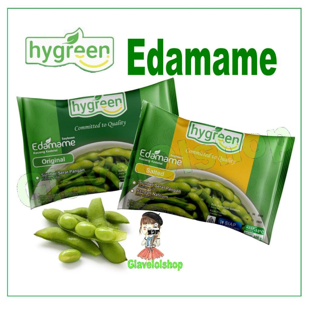EDAMAME HYGREEN/ DELUXE GURIH SALTED/EDAMAME FROZEN ORIGINAL 500 gr /EDAMAME BEKU