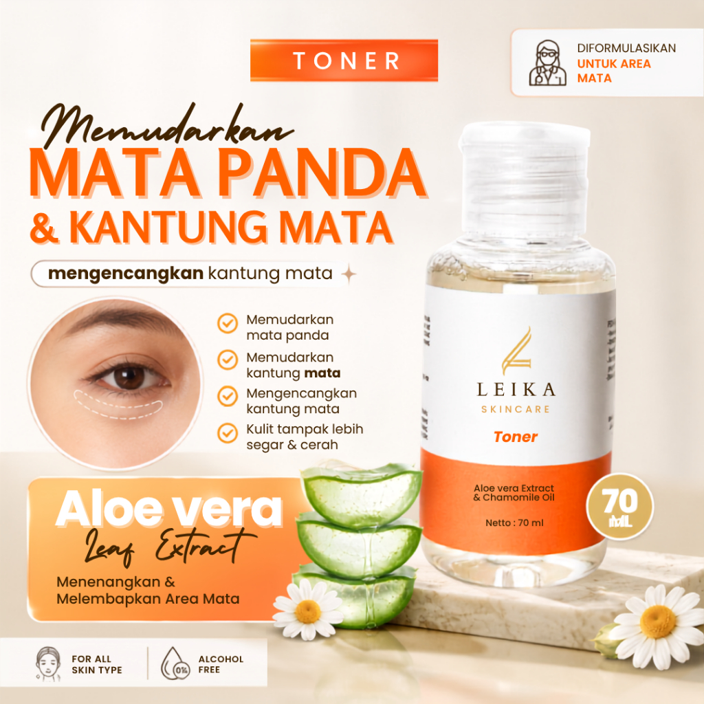 Penghilang Mata Panda Ampuh Penghilang Kantung Mata & Mata Panda BPOM Toner Penghilang Mata Panda