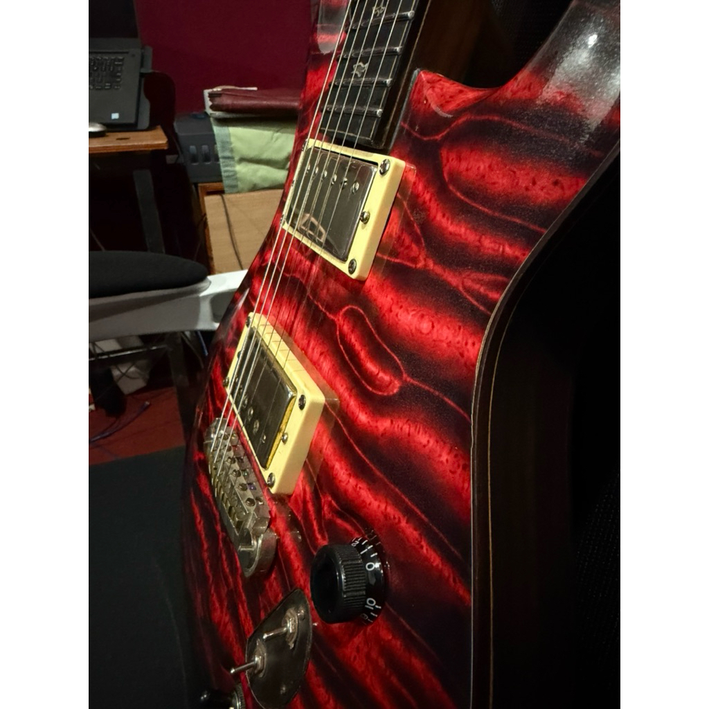 sticker veneer gitar quilted maple flame maple sticker gitar