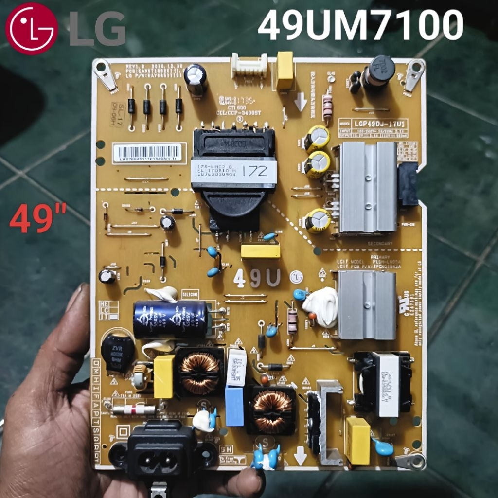 PSU LG 49 inch 49UM7100 49UM 7100 Power Suplai LED TV LG 49" Original Bergaransi