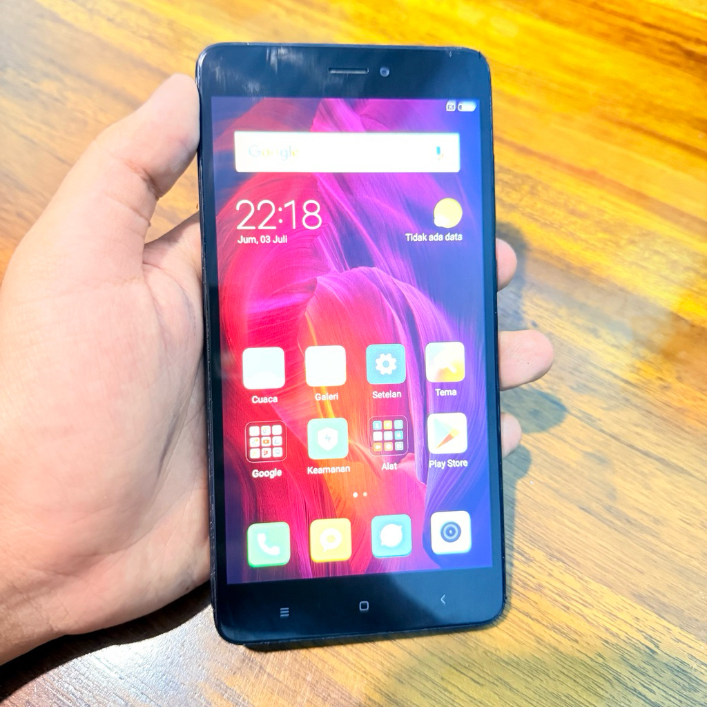 XIAOMI REDMI NOTE 4 3/16 RESMI SECOND NORMAL BERKUALITAS HARGA TERJANGKAU