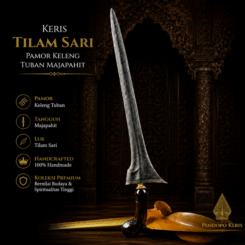 Keris Tilam Sari Pamor Keleng Tuban Majapahit