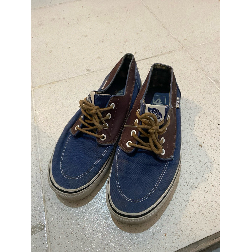 sepatu vans original pria navy blue preloved
