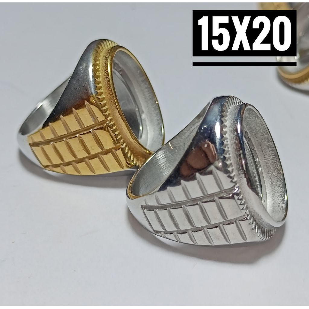 RING CINCIN TITANIUM 15x20 KOMBINASI