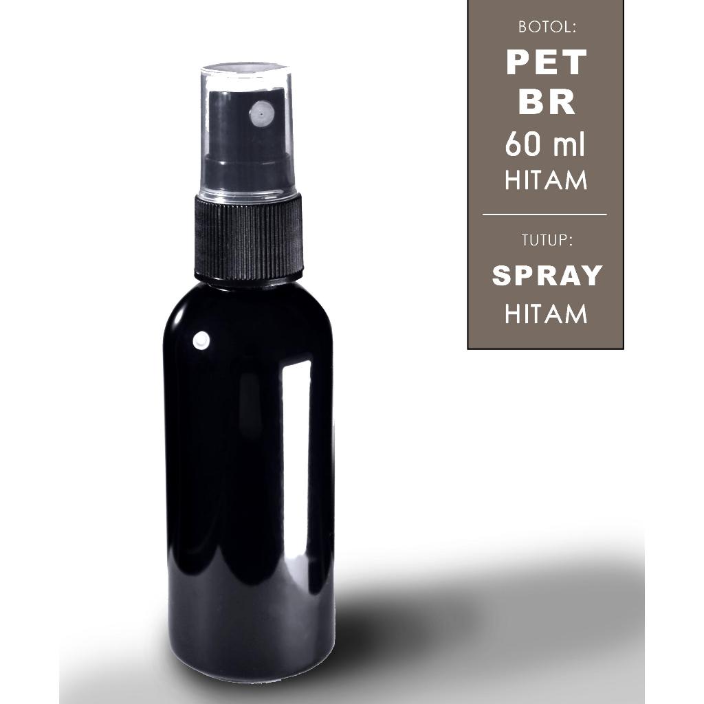 [Spray 60ml] Botol Kosong Hitam + Spray 60 ml