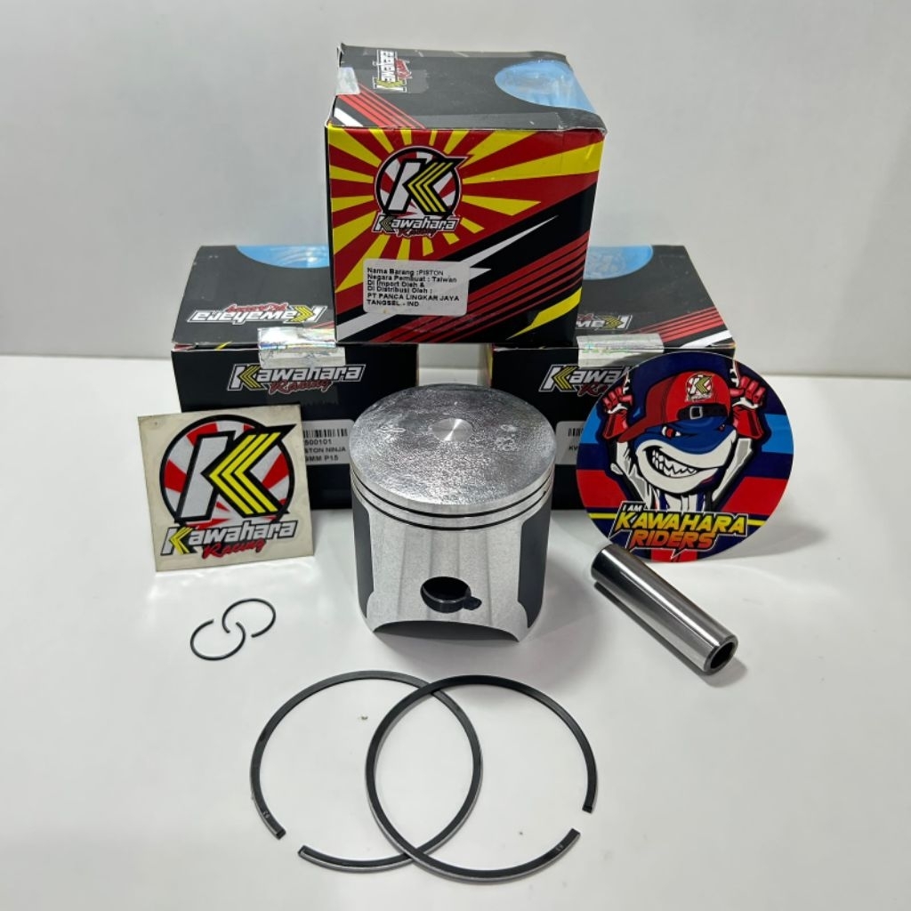 Piston ninja 150 KR ninja 2 tak ninja 150R 150RR pin 15 59mm 62mm 63mm 67mm kawahara garansi 100% as