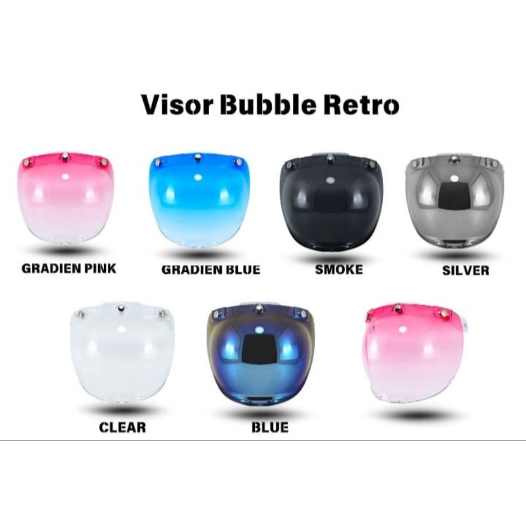 Visor Cembung Bubble /Visor Helm BogO/Visor Slimhead