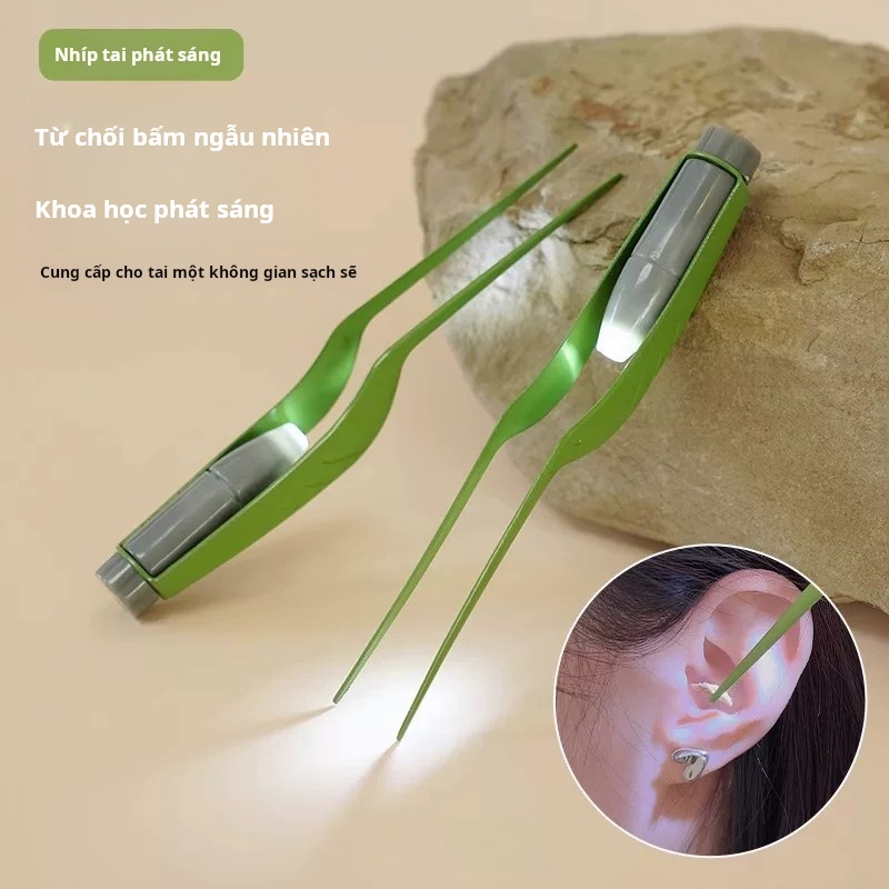 Alat pembersih telinga visual, alat pembersih telinga dengan lampu, penjepit telinga, alat pembersih