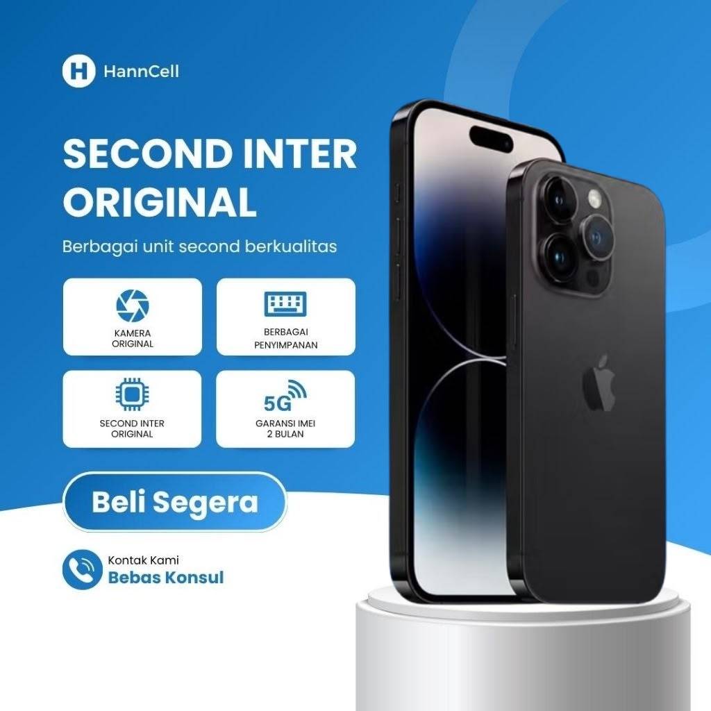 IP 14PRO/PROMAX SECOND INTER 128GB/256GB