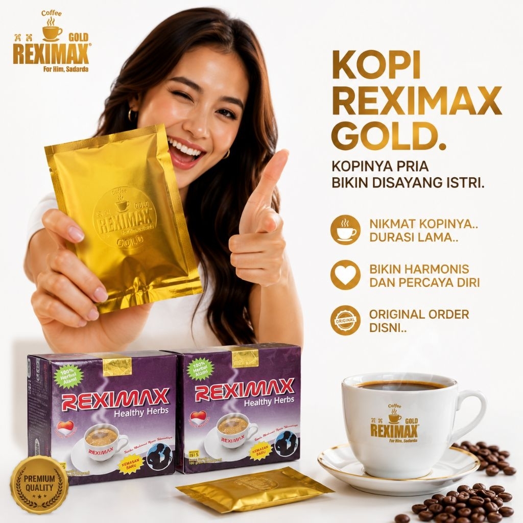 Judul Shopee: Kopi Reximax Gold Herbal Original 20g | Kopi Rempah Premium Rasa Nikmat